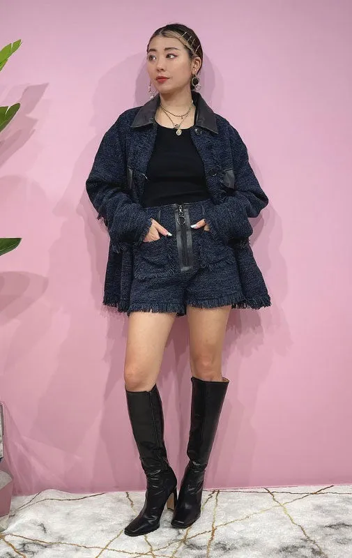 【50%OFF】Tweed fringe short pants/2color