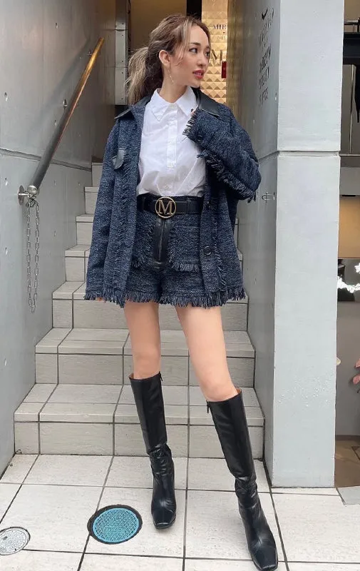 【50%OFF】Tweed fringe short pants/2color