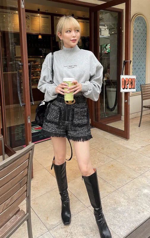 【50%OFF】Tweed fringe short pants/2color