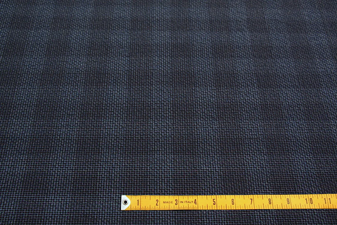 Blue/Blue Check Seersucker