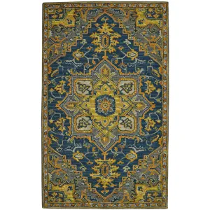 Boho BOH-6 Blue/Yellow Rug