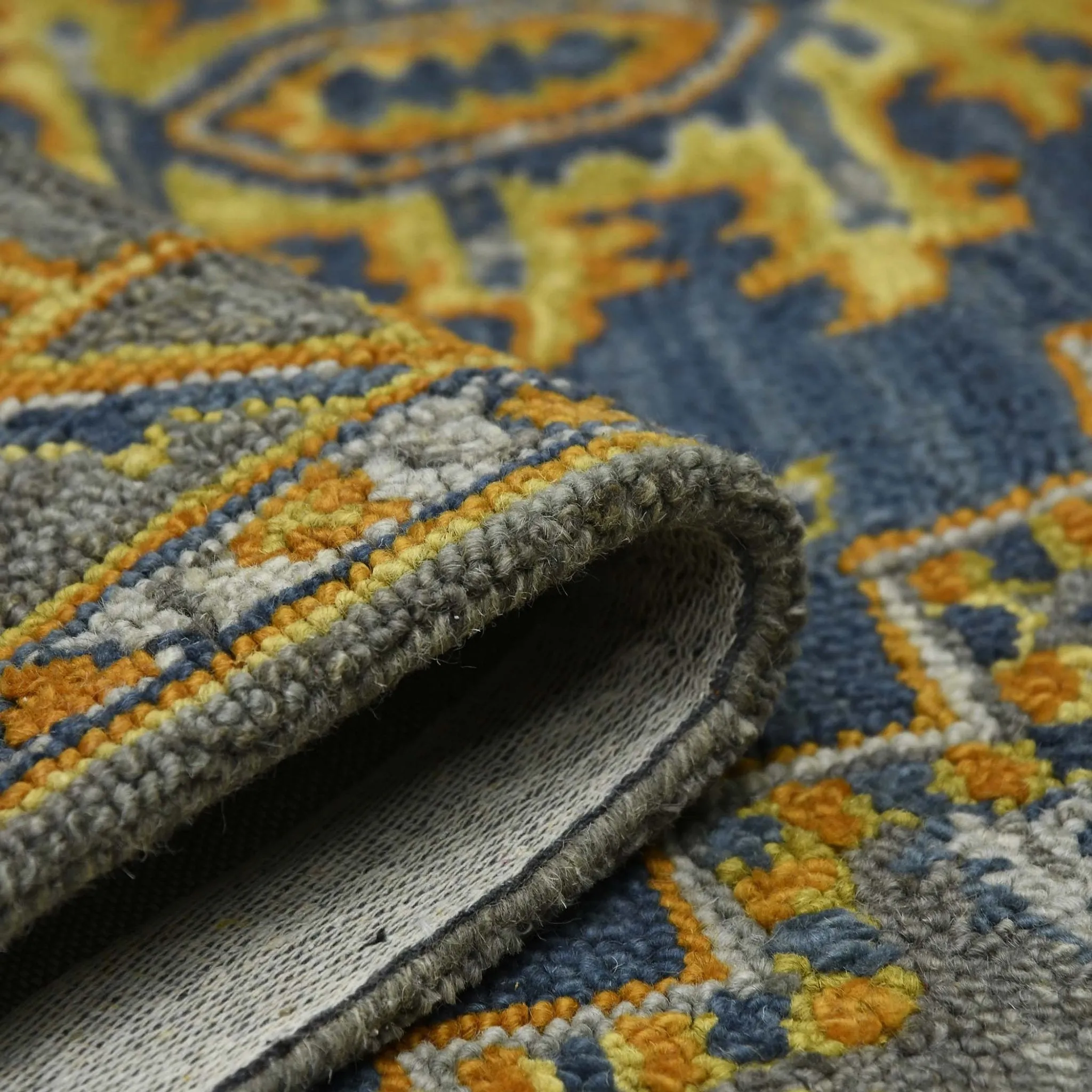 Boho BOH-6 Blue/Yellow Rug