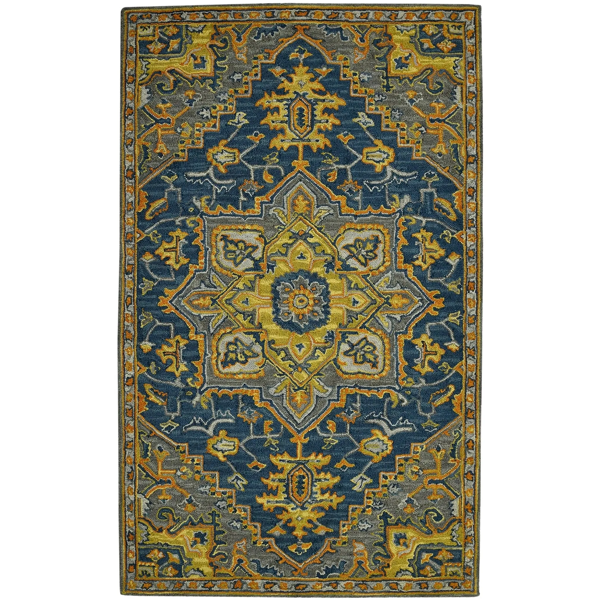 Boho BOH-6 Blue/Yellow Rug