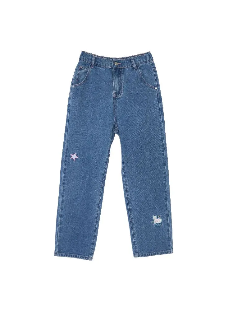 Cat embroidered pants【s0000005250】