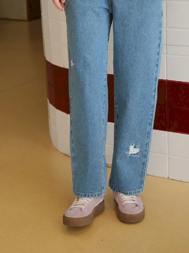 Cat embroidered pants【s0000005250】