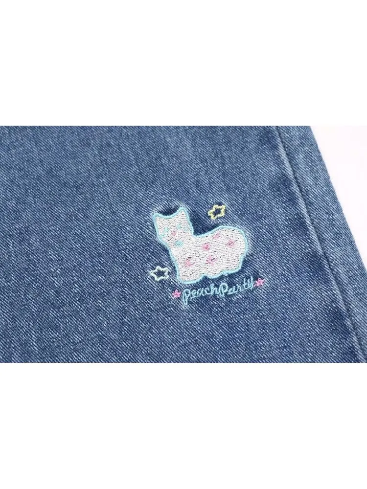 Cat embroidered pants【s0000005250】