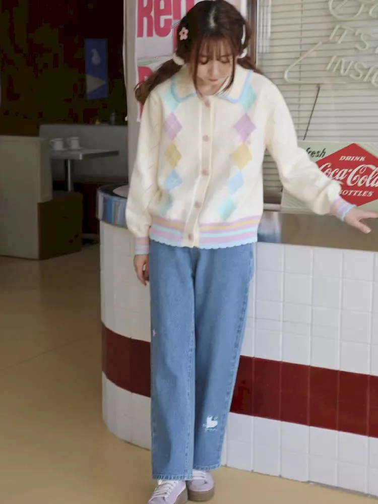Cat embroidered pants【s0000005250】