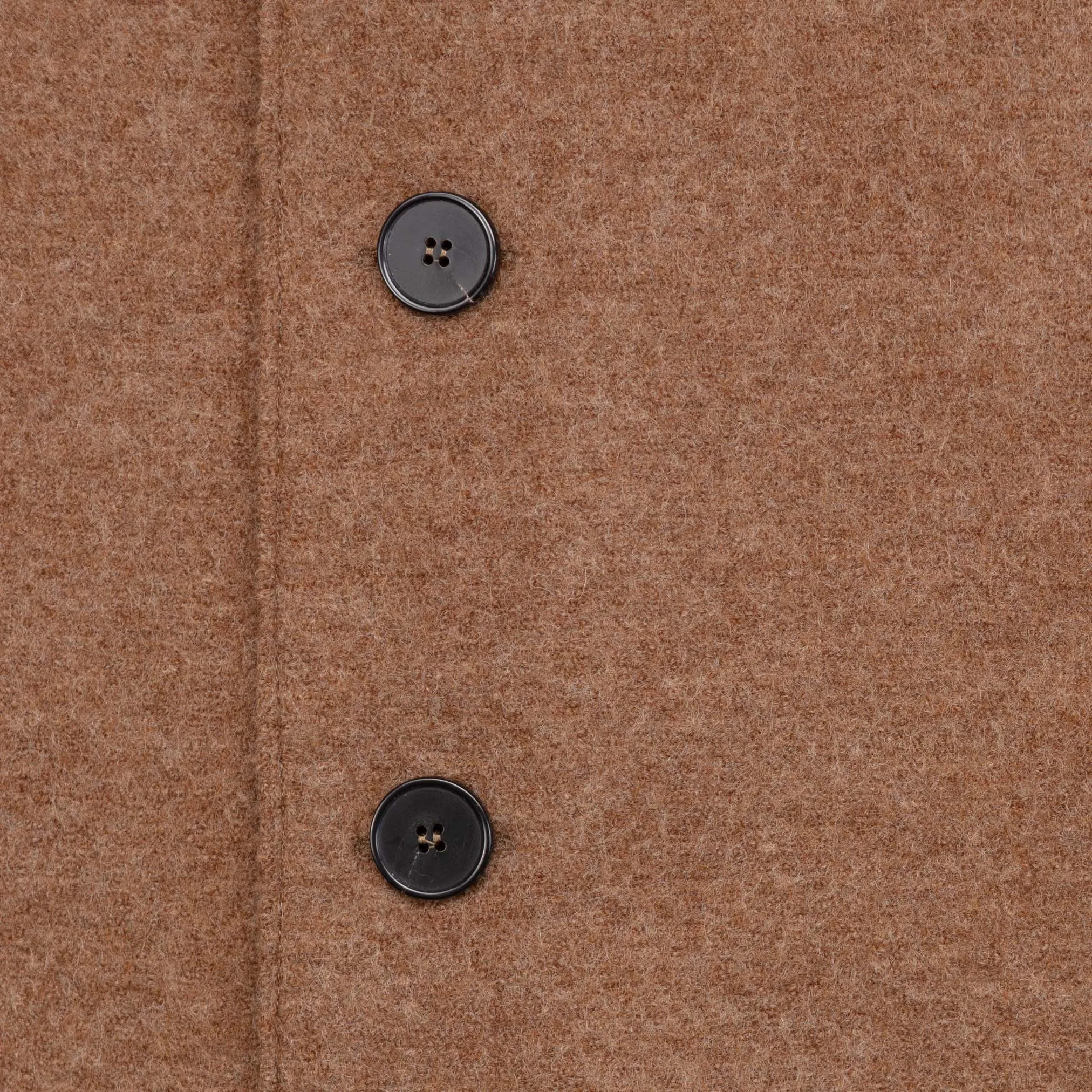 Coat in Tan Melange Wool
