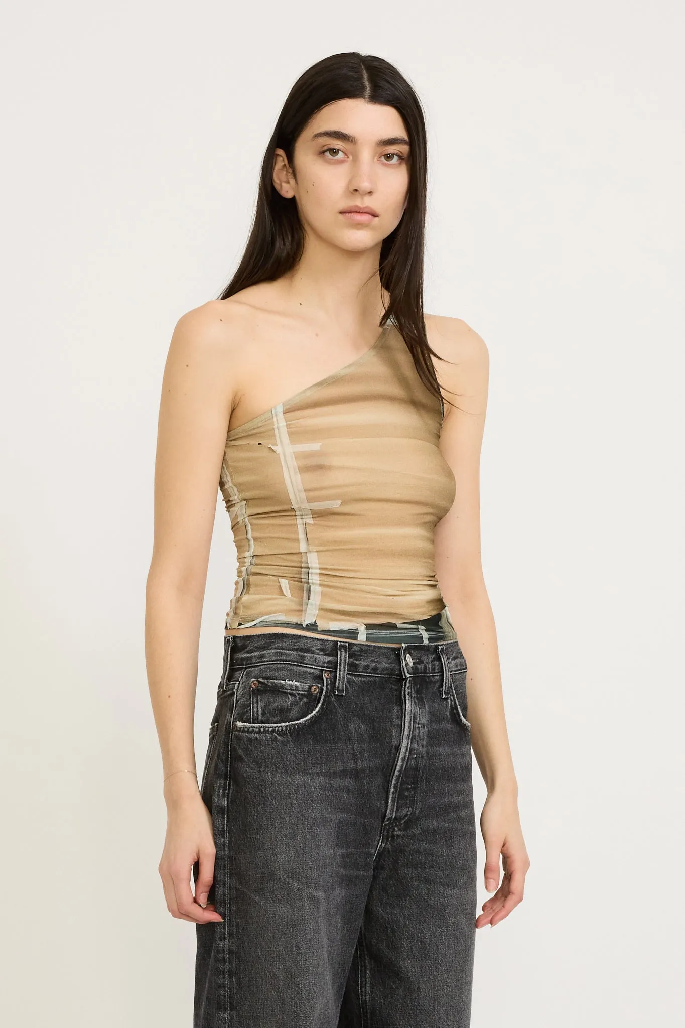 Colu Top Brown