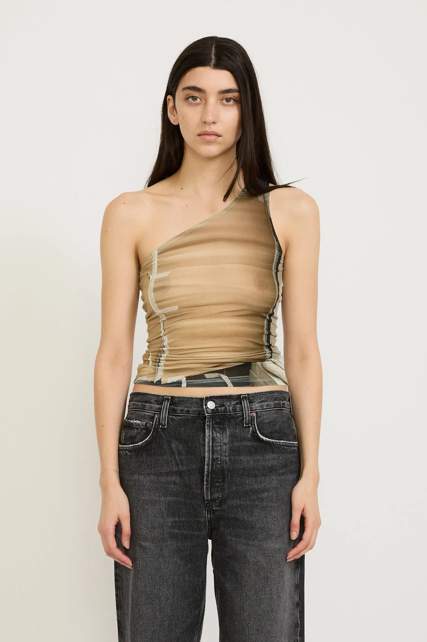 Colu Top Brown