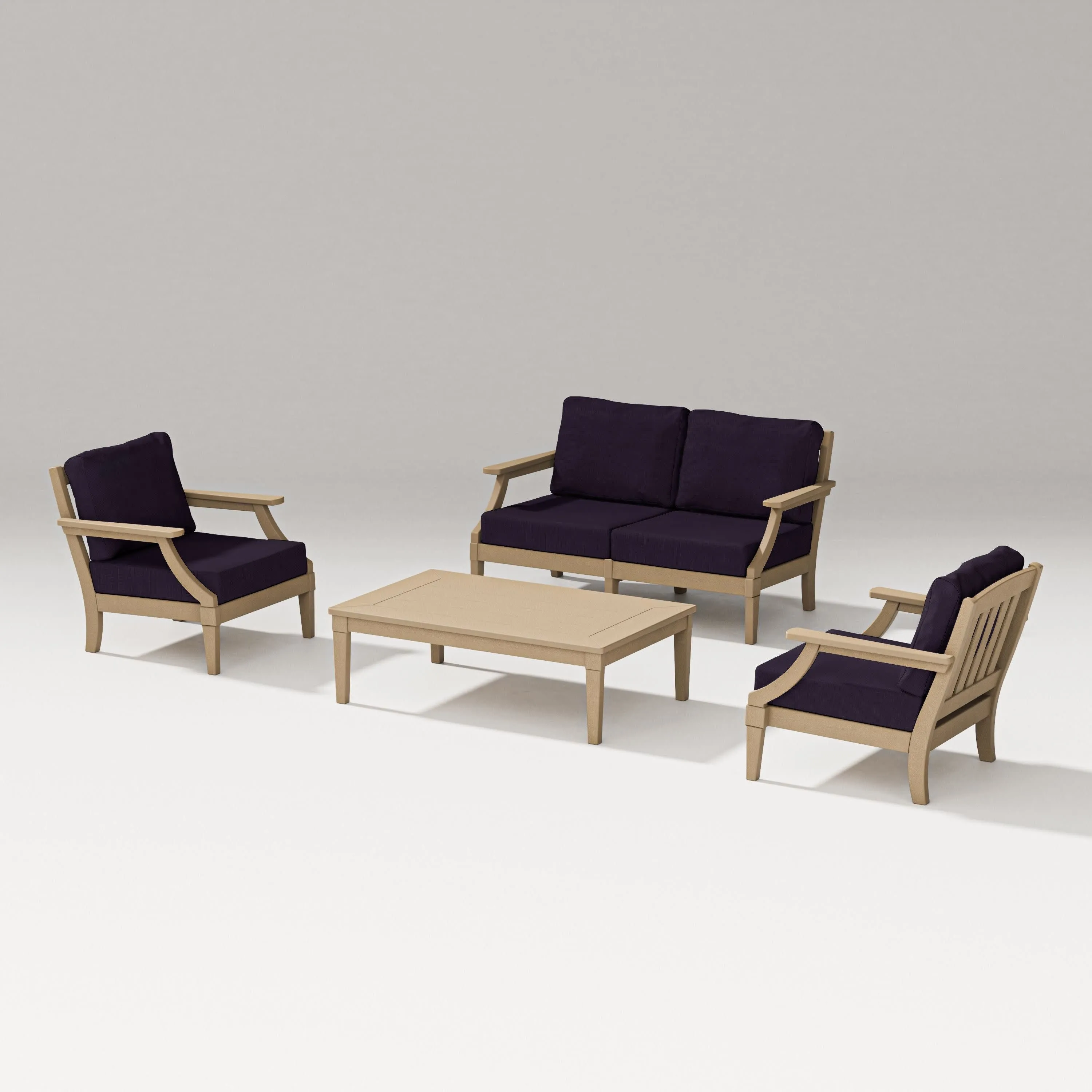 Estate Lounge 4-Piece Loveseat Set