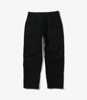 Fatigue Pant – Black Brushed Herringbone Cotton