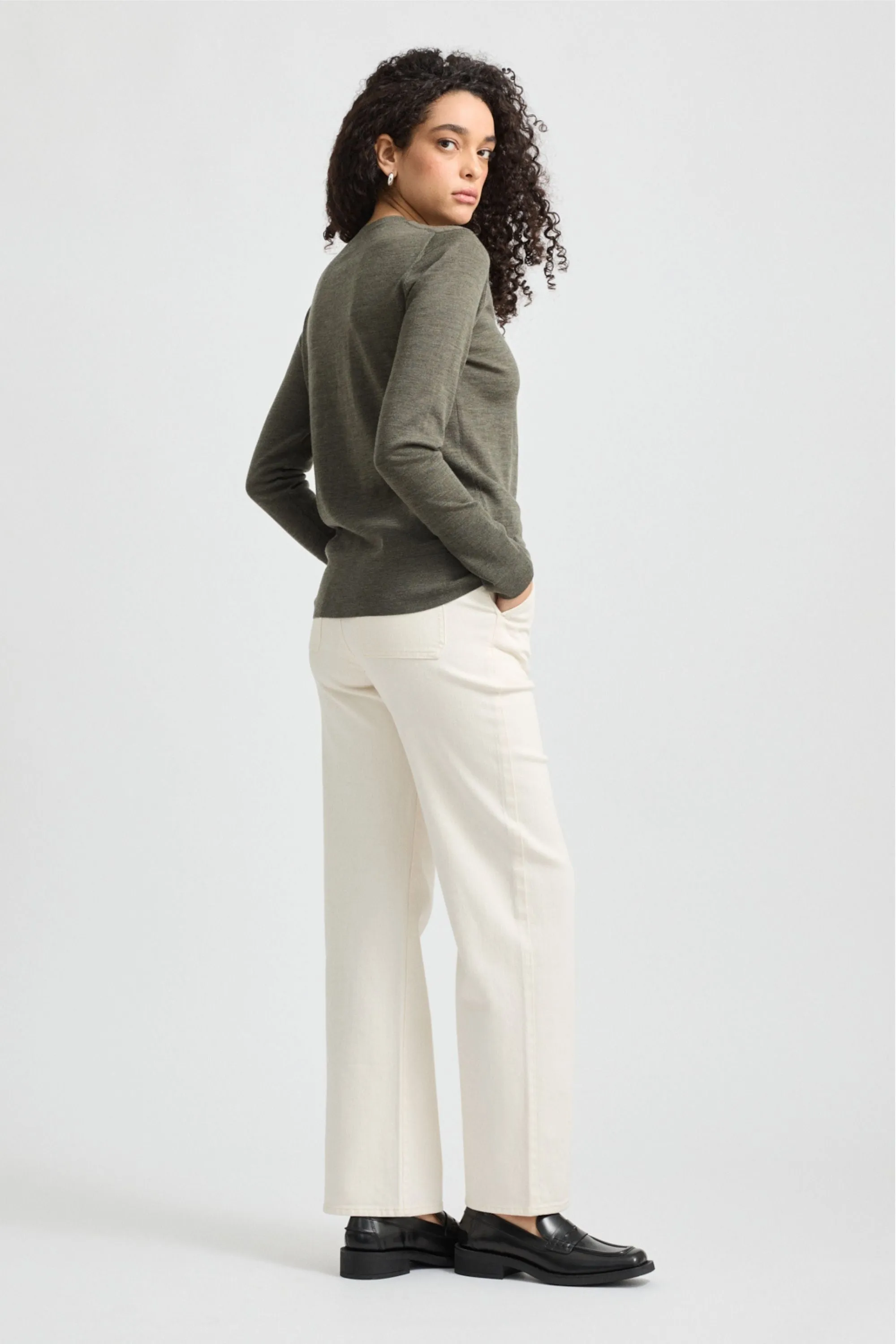 FINE MERINO CREW - 5096