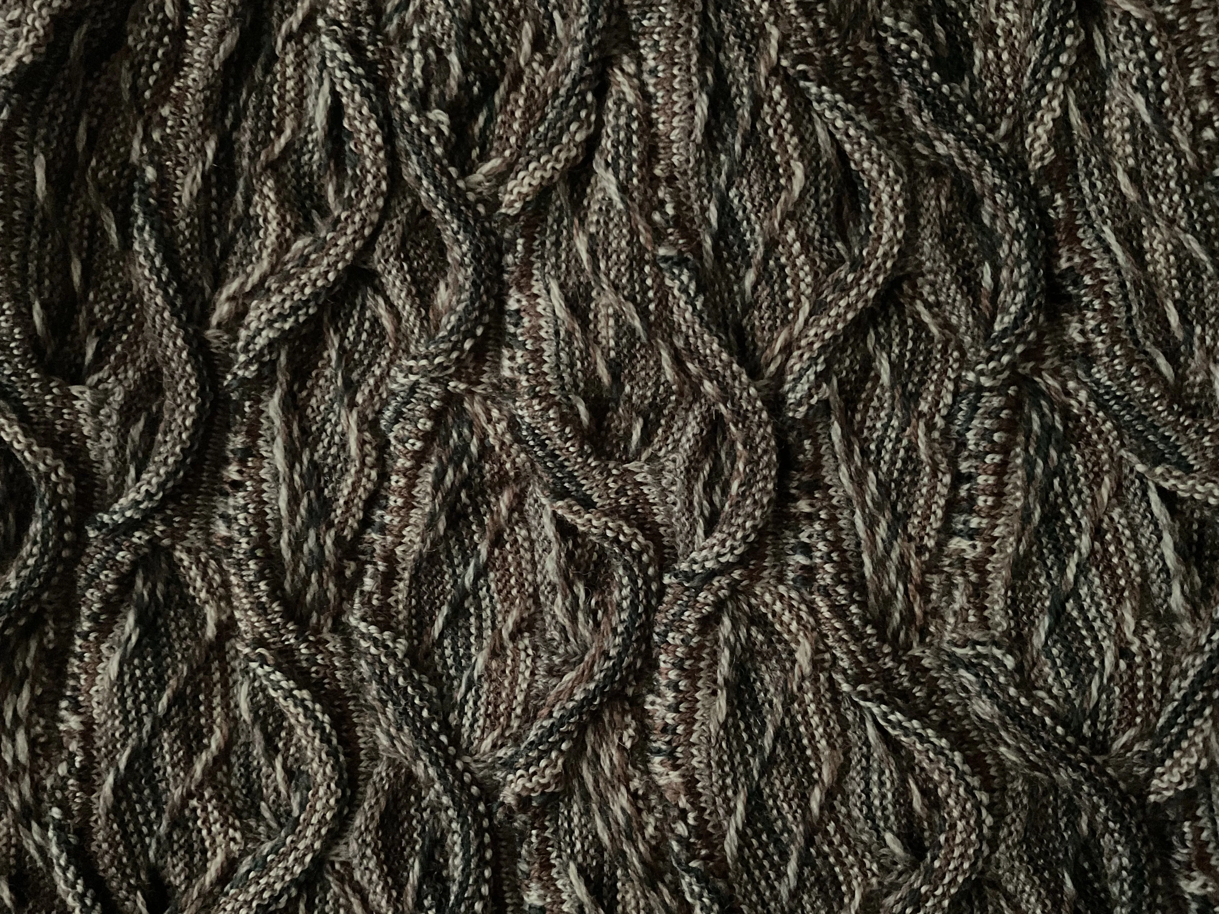 GECCU Wave Grey Marle 3D-Knitted Merino Wool Beanie - Stylish and Warm