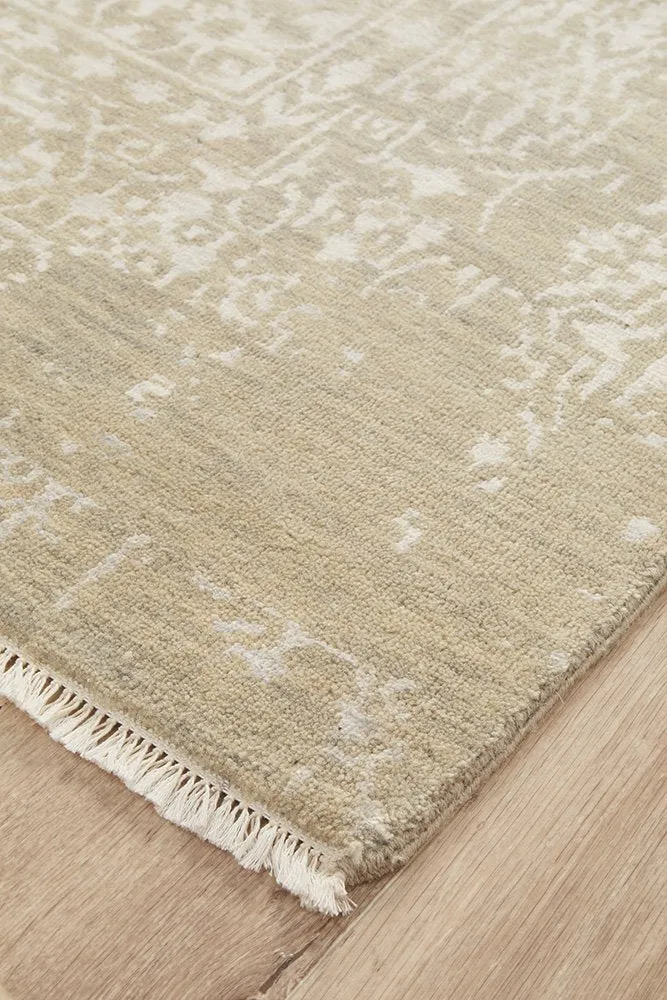 INDIAN HANDMADE FINE WOOL  RUG -347X275CM