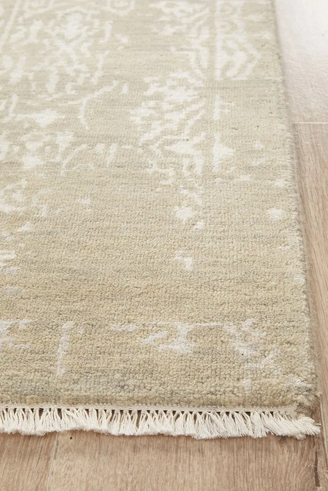 INDIAN HANDMADE FINE WOOL  RUG -347X275CM