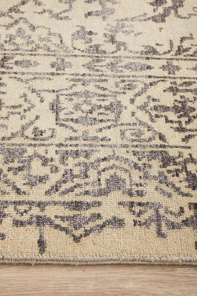 INDIAN HANDMADE FINE WOOL  RUG -368X275CM