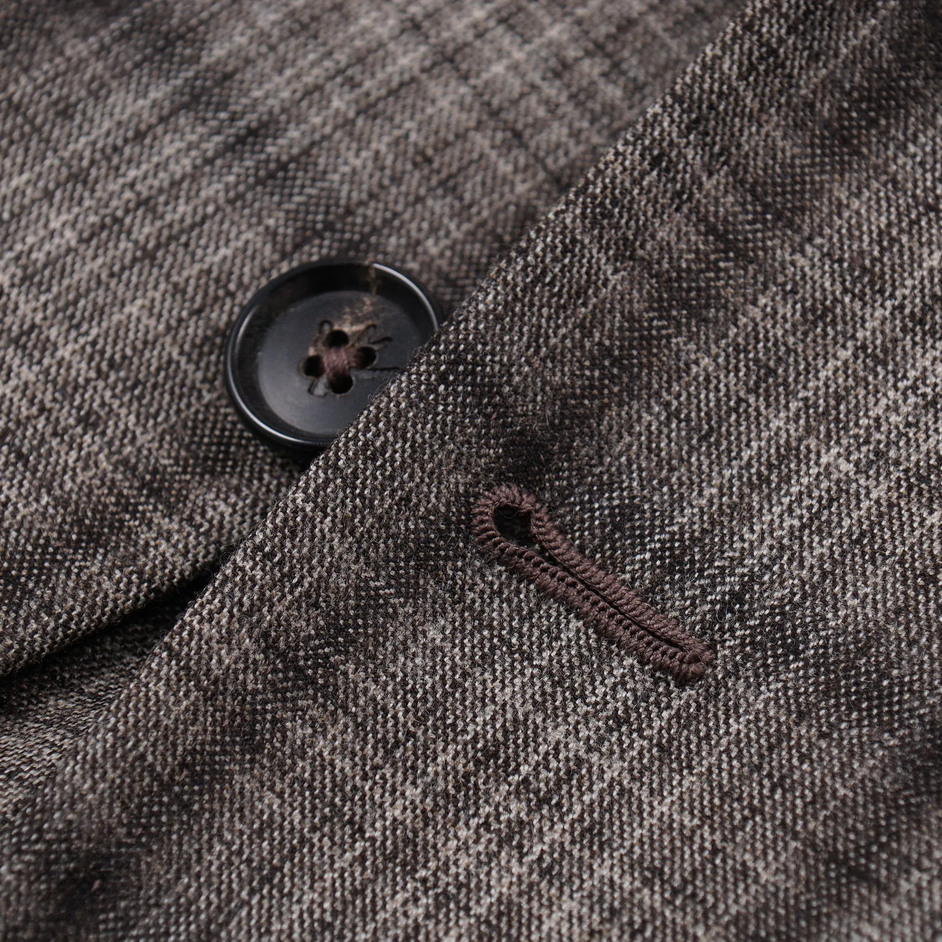 Isaia Slim-Fit Shadow Check Wool Suit