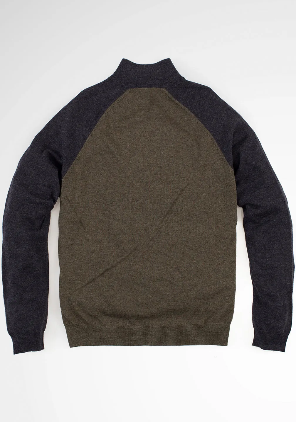 Italian Extra-Fine Merino Wool 1/4 Zip Sweater