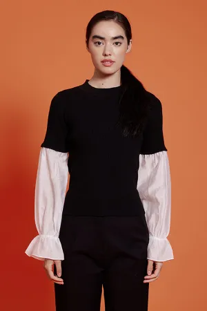 James Mixed Knit Top