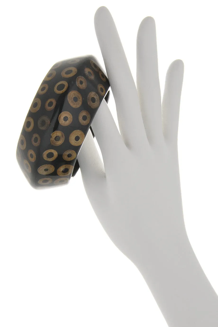 KENNETH JAY LANE Dark Brown Bubble Bracelet