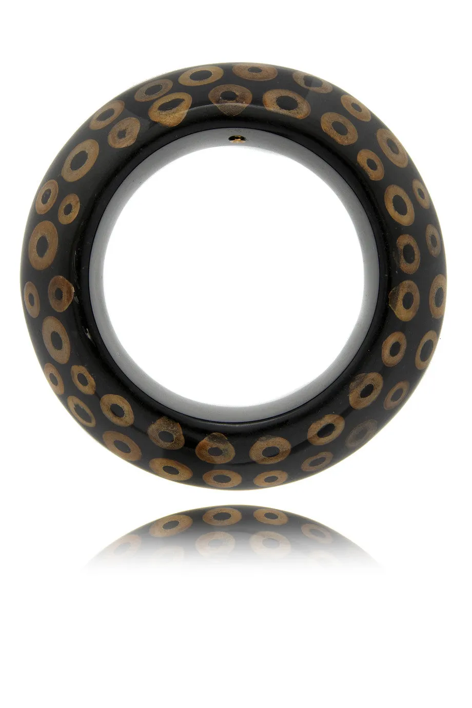 KENNETH JAY LANE Dark Brown Bubble Bracelet