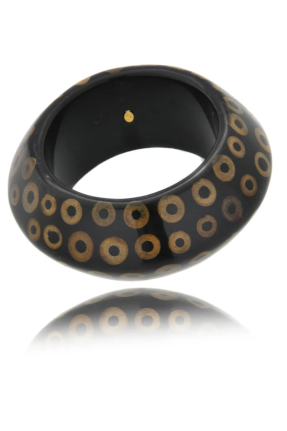 KENNETH JAY LANE Dark Brown Bubble Bracelet