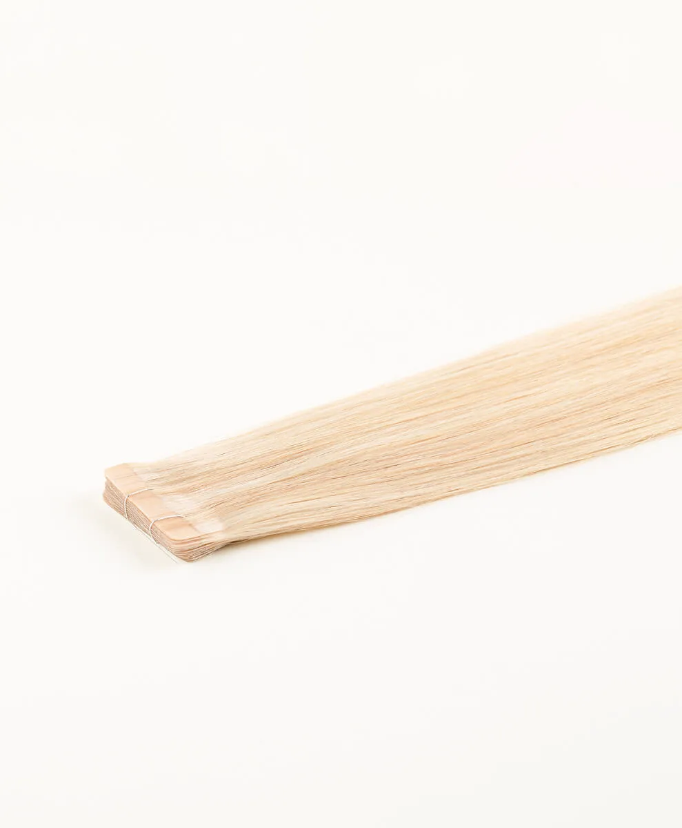 Light Blonde Highlighted, 18" Slim Tape-In Hair Extensions, #H12