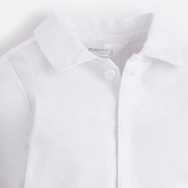 Mayoral White Onesie Shirt