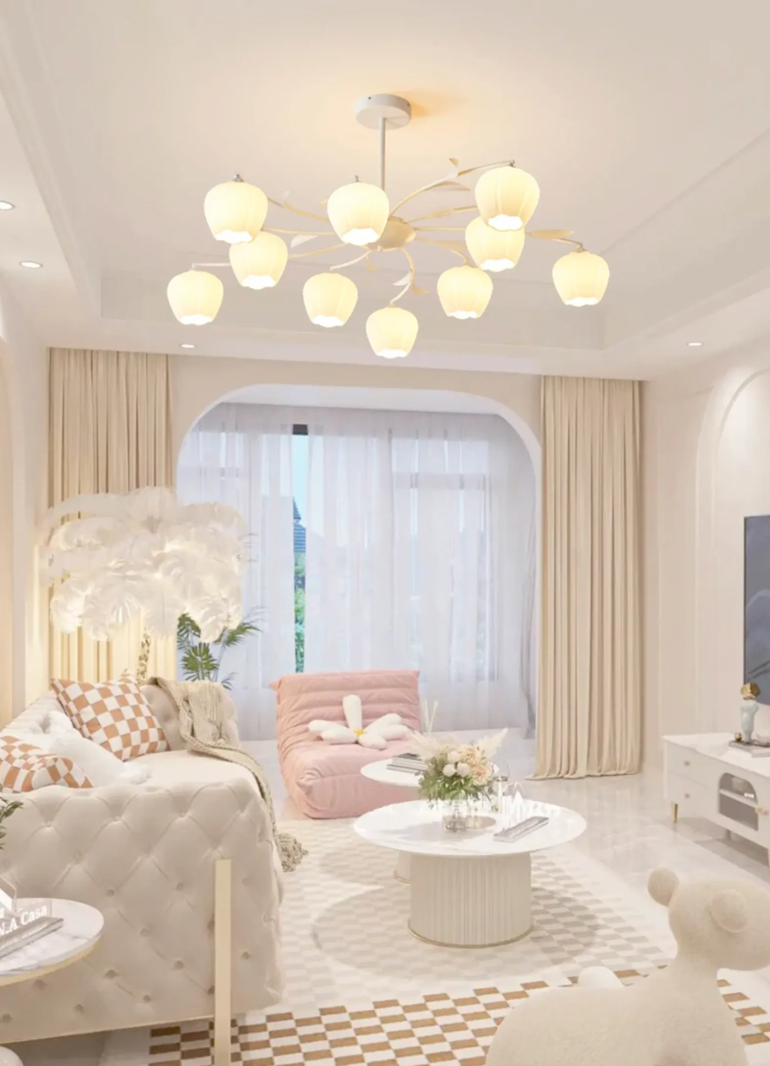 Modern Nordic Wall / Chandelier LED Branch Light