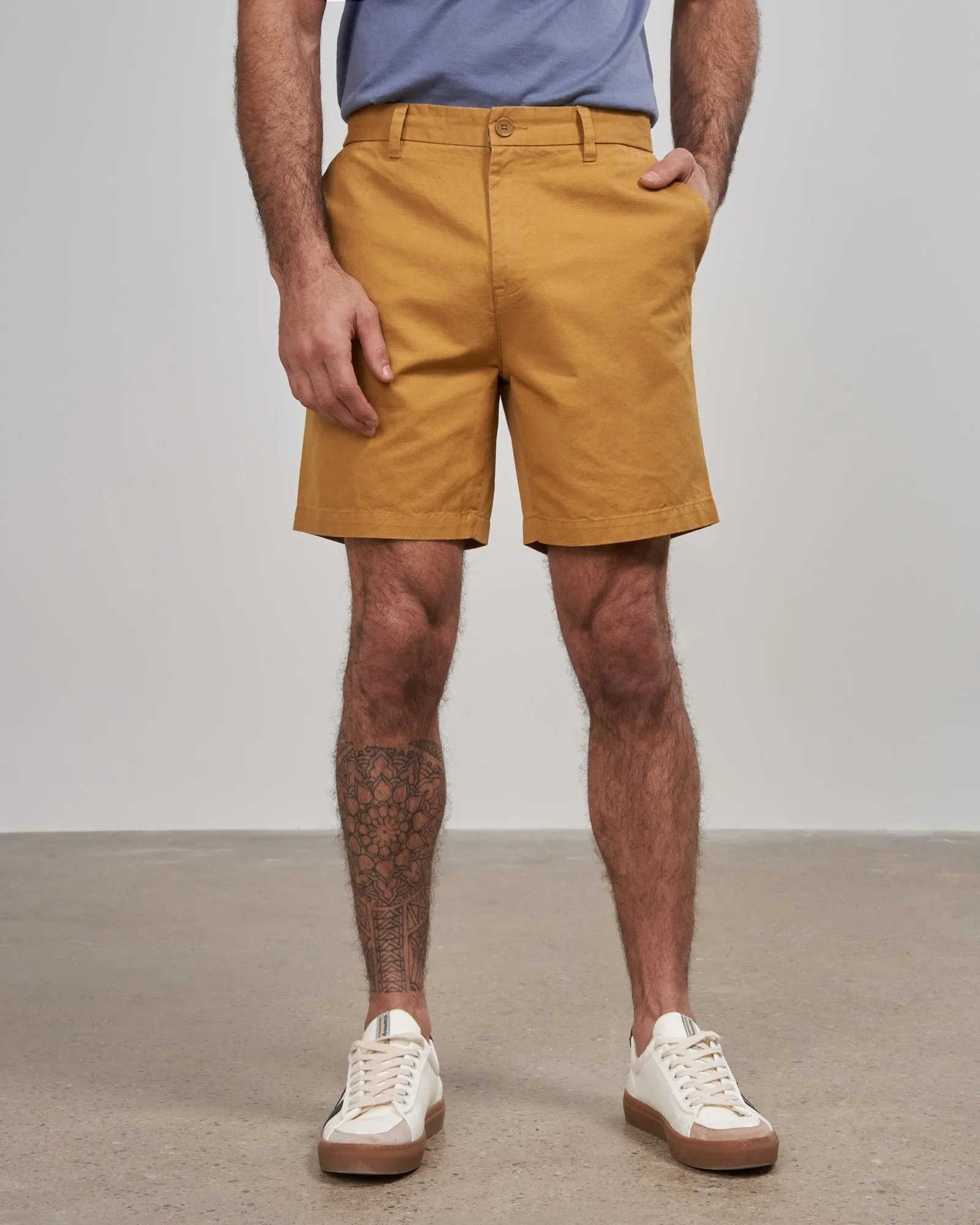 Natural Canvas Short - 7"