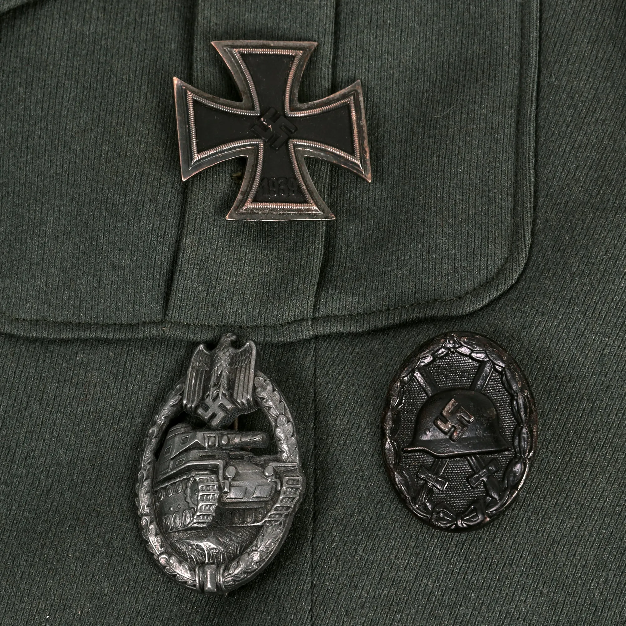 Original German WWII 20th Panzer Division and VII Panzerkorps Commander General der Panzertruppen Mortimer von Kessel Uniform Set - Formerly Part of the A.A.F. Tank Museum