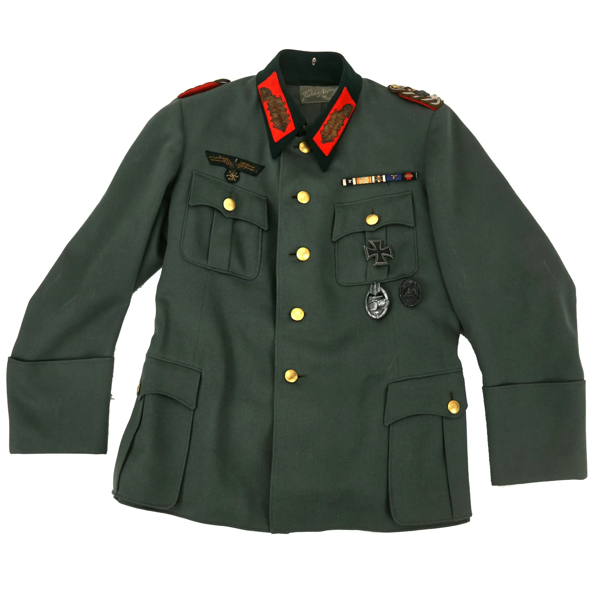 Original German WWII 20th Panzer Division and VII Panzerkorps Commander General der Panzertruppen Mortimer von Kessel Uniform Set - Formerly Part of the A.A.F. Tank Museum