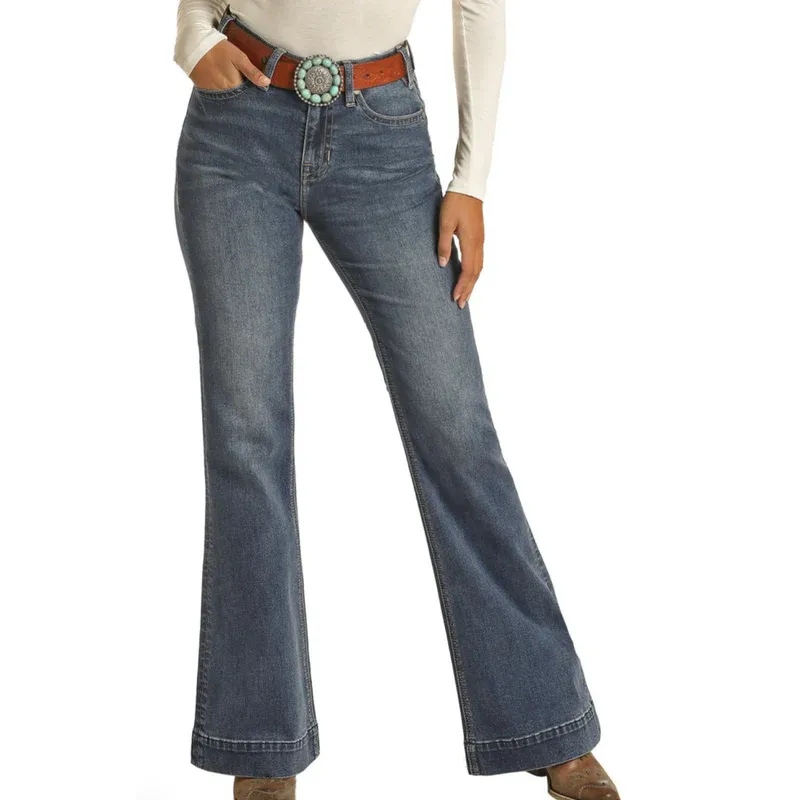 Panhandle Slim Women's Junior High Rise Trouser Jean
