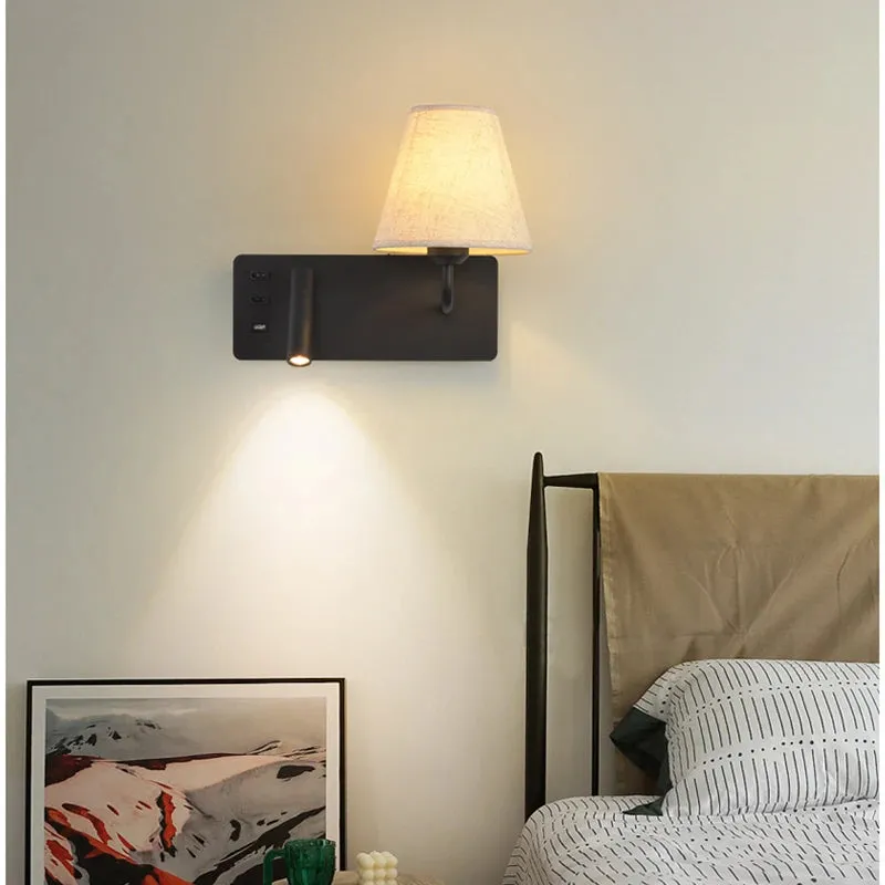Parina Reading with USB Chargeable Wall Light