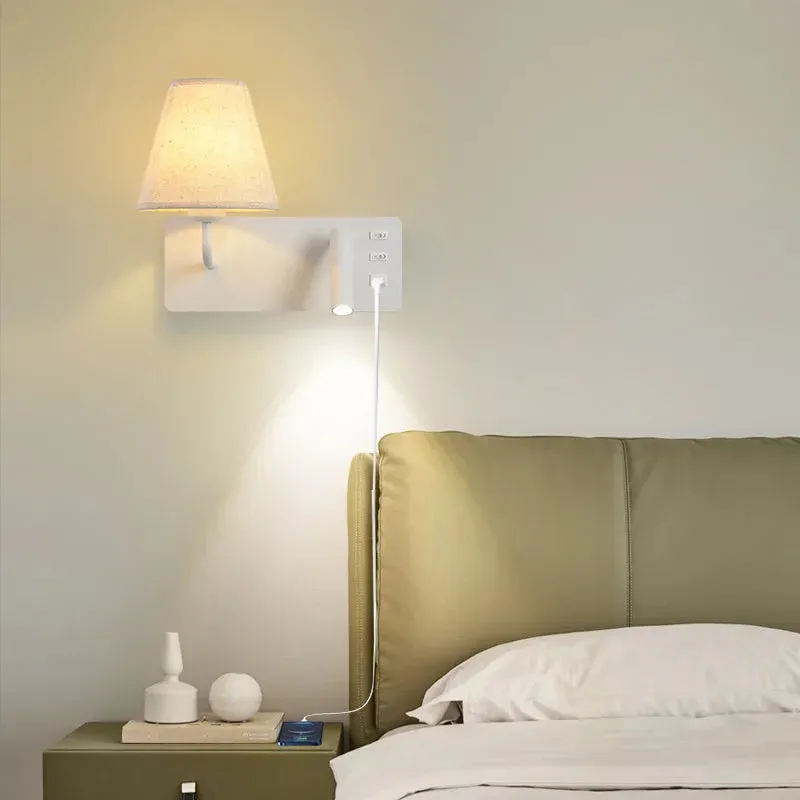 Parina Reading with USB Chargeable Wall Light