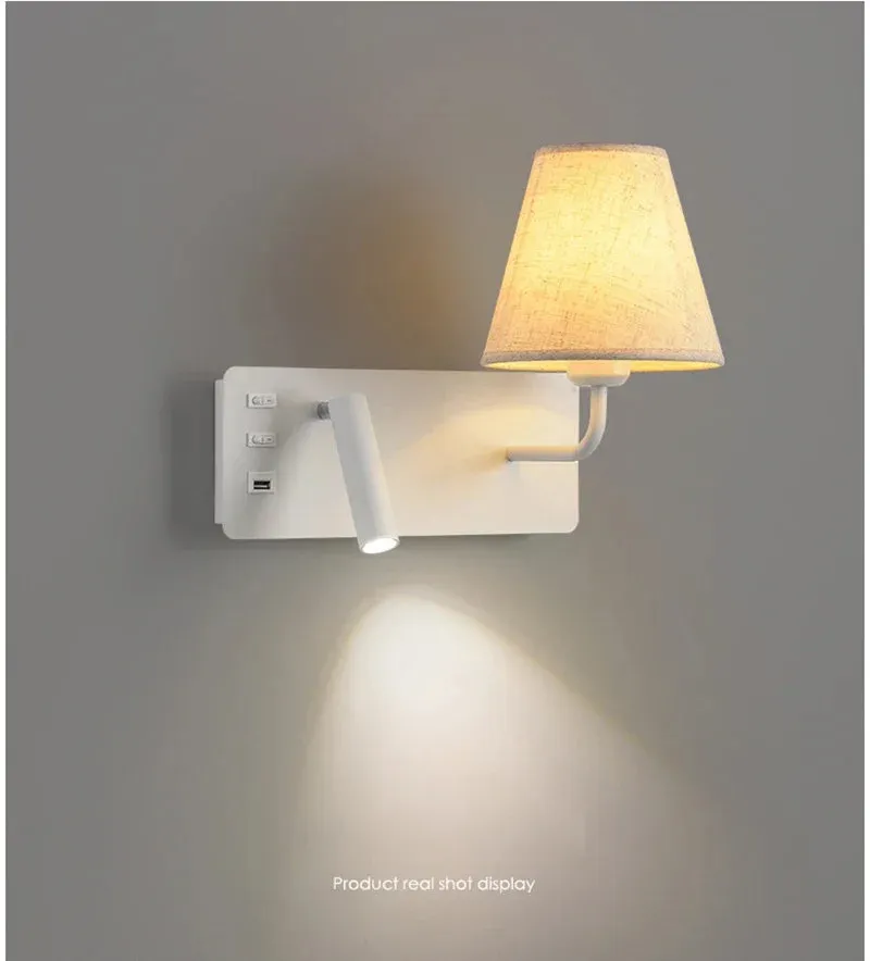 Parina Reading with USB Chargeable Wall Light
