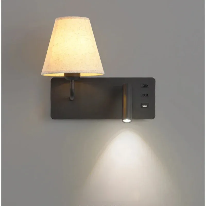 Parina Reading with USB Chargeable Wall Light