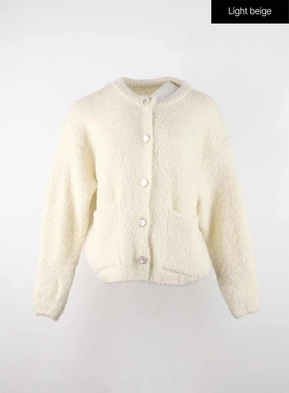 Plush Pocketed Knit Cardigan OD327