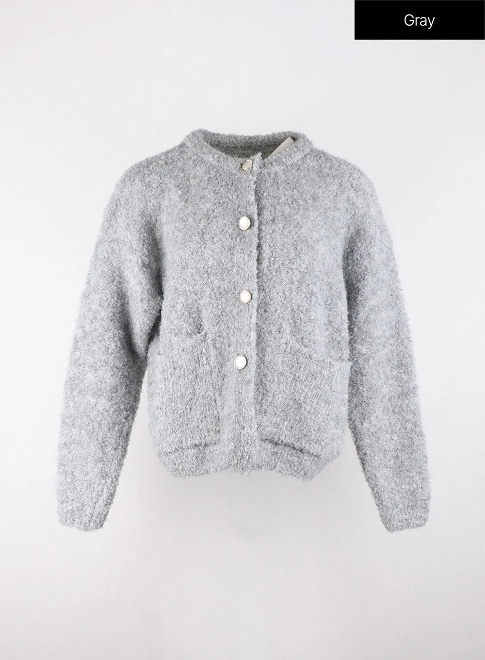 Plush Pocketed Knit Cardigan OD327