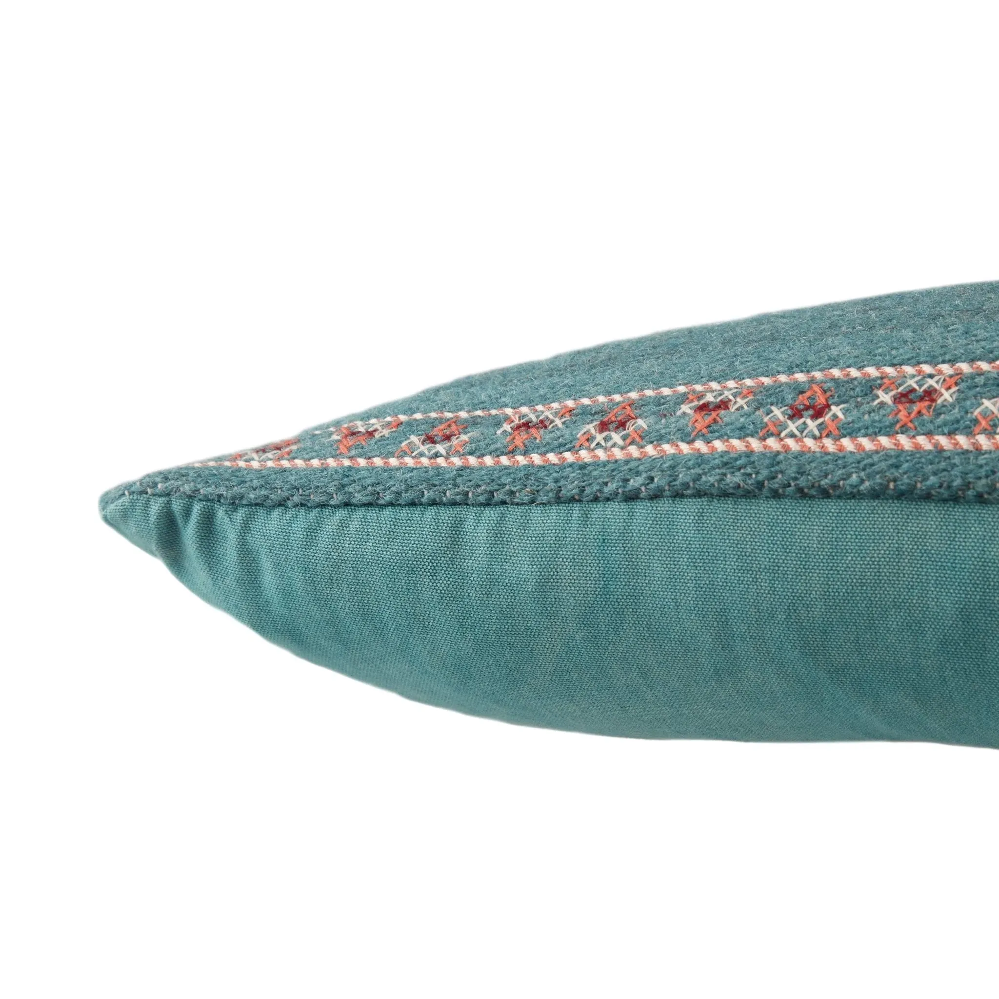 Puebla PUB10 Teal/Terracotta Pillow