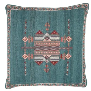 Puebla PUB10 Teal/Terracotta Pillow