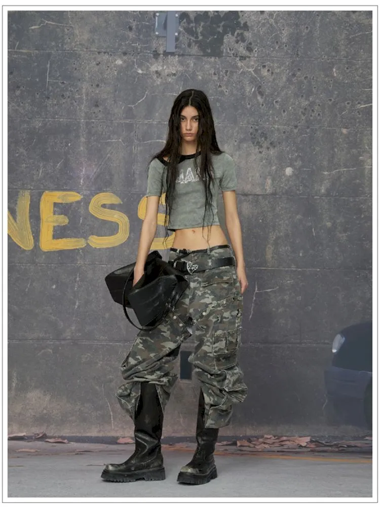Punk camouflage pants【s0000006783】