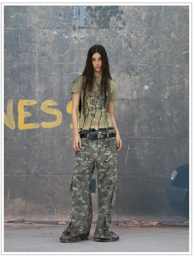 Punk camouflage pants【s0000006783】