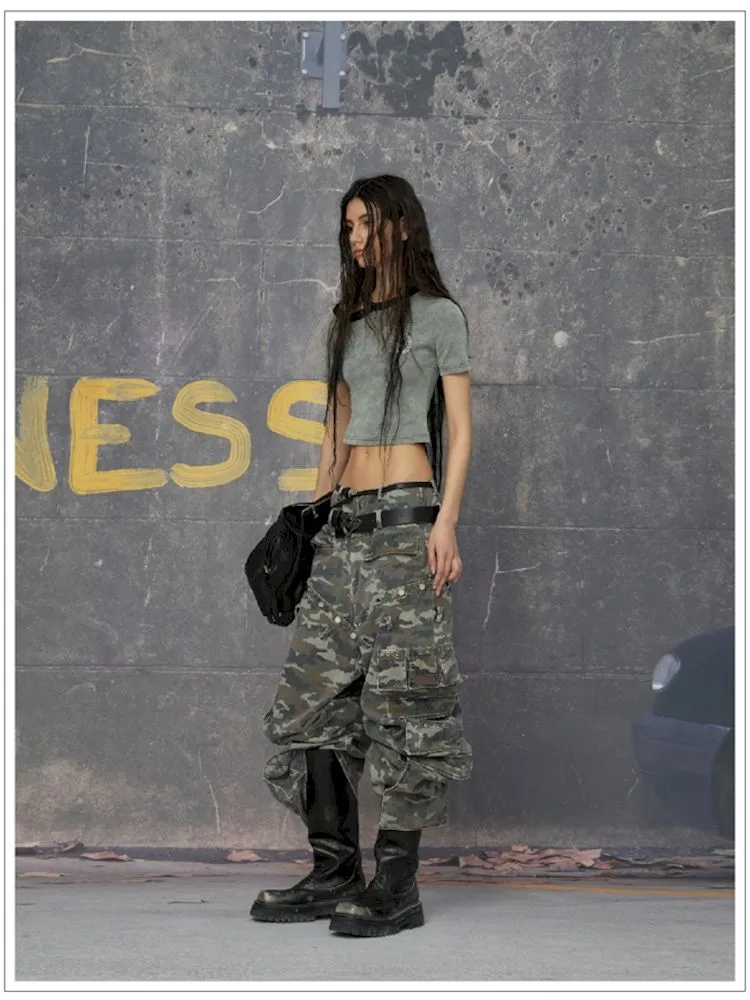 Punk camouflage pants【s0000006783】