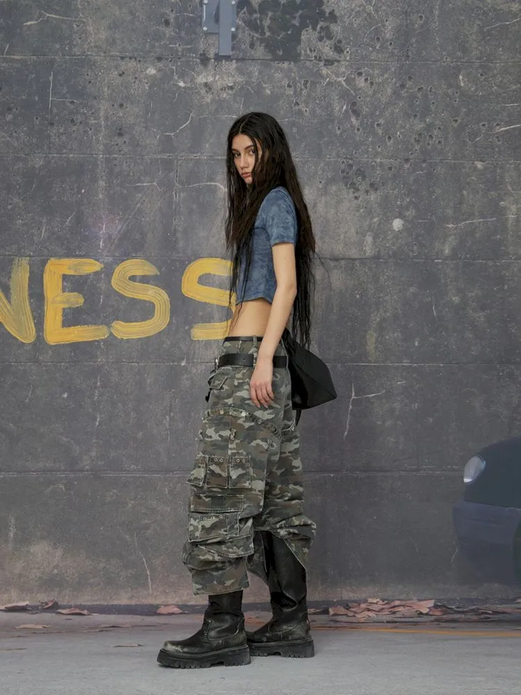Punk camouflage pants【s0000006783】