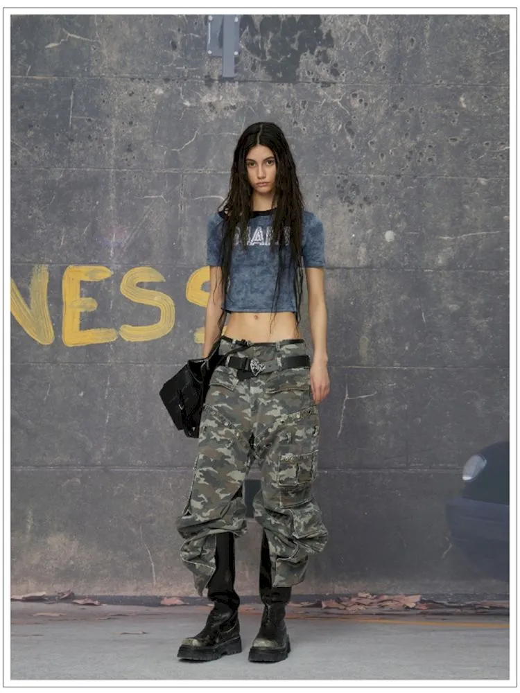 Punk camouflage pants【s0000006783】