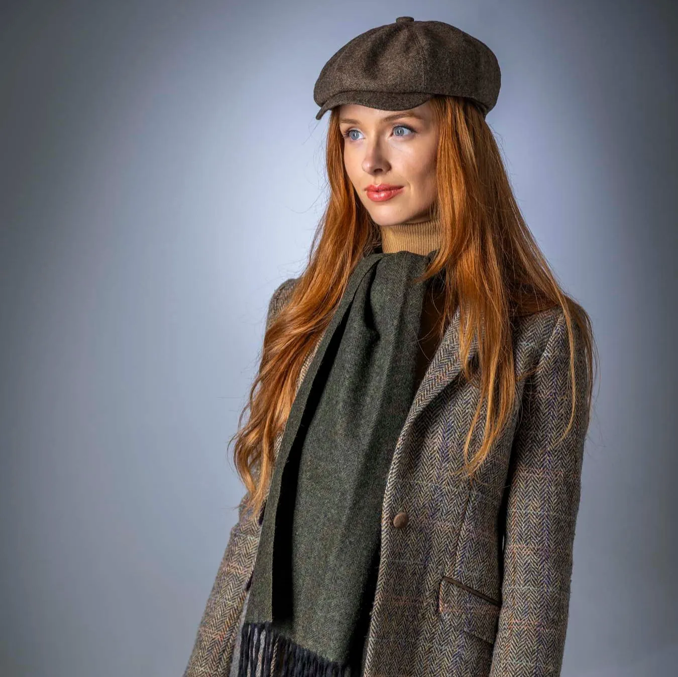 Pure Wool Herringbone Scarf