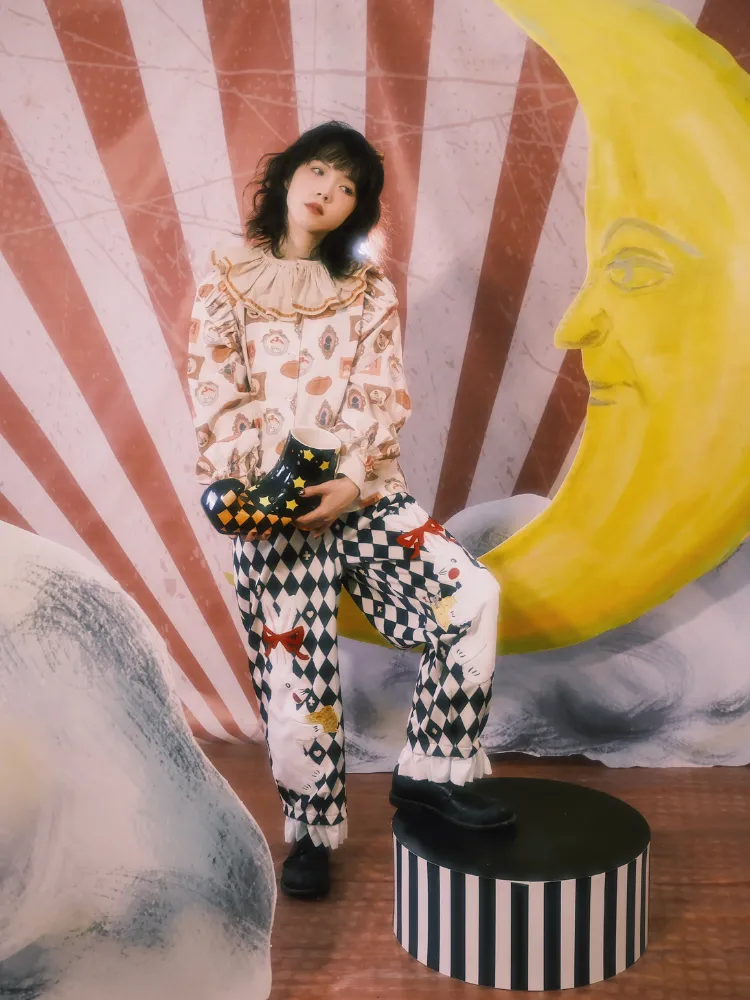 Rabbit print loose pants【s0000001201】