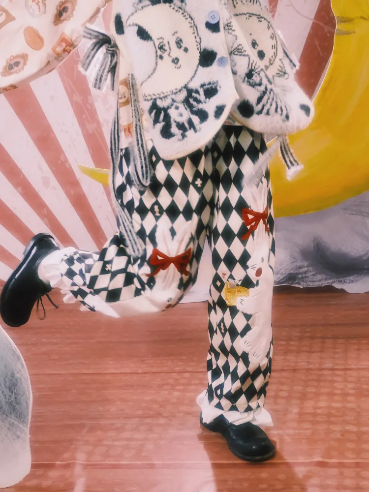 Rabbit print loose pants【s0000001201】
